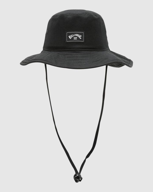 Image of Hats. Product name - Billabong Mens Big John Bucket Hat Black in Black colour by brand - Billabong