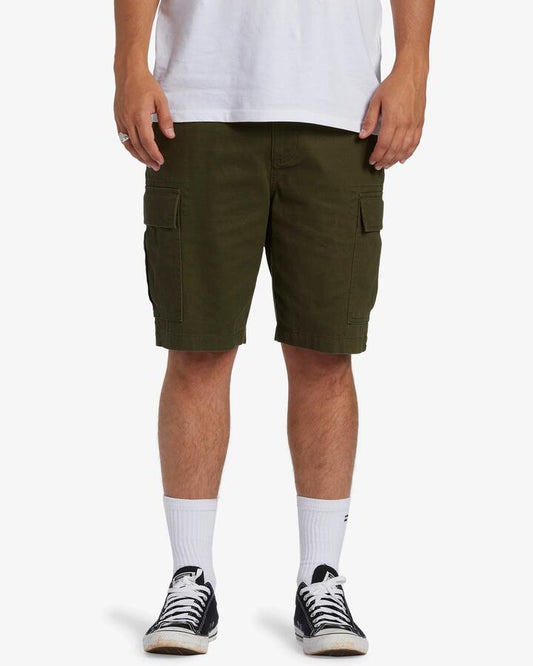 Image of Boots. Productname: Billabong Mens Combat Cargo Shorts Military - in Military colour by brand - Billabong