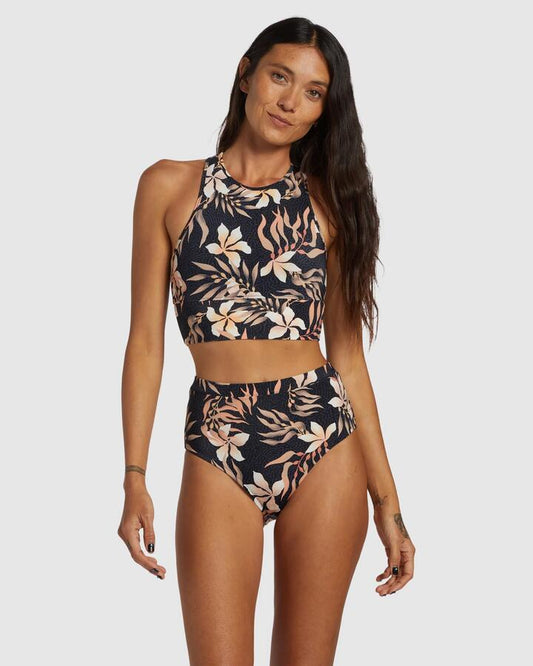 Image of Swimwear. Productname: Billabong Womens Coral Gardeners Hi Waist Retro Bikini Bottom Multi - in Multi colour by brand - Billabong