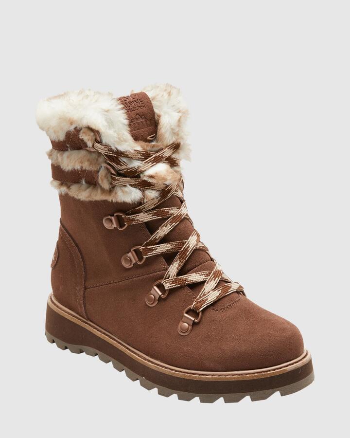 Image of Boots. Productname: Roxy Womens Brandi Iii Boots Chocolate - in Chocolate colour by brand - Roxy