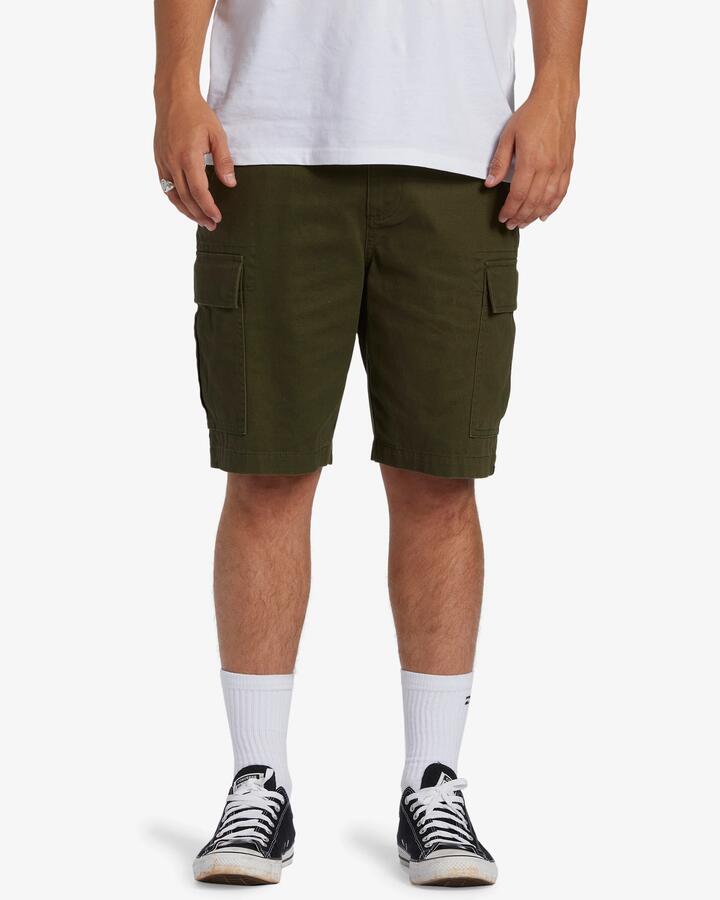 Image of Boots. Product name - Billabong Mens Combat Cargo Shorts Military in Military colour by brand - Billabong