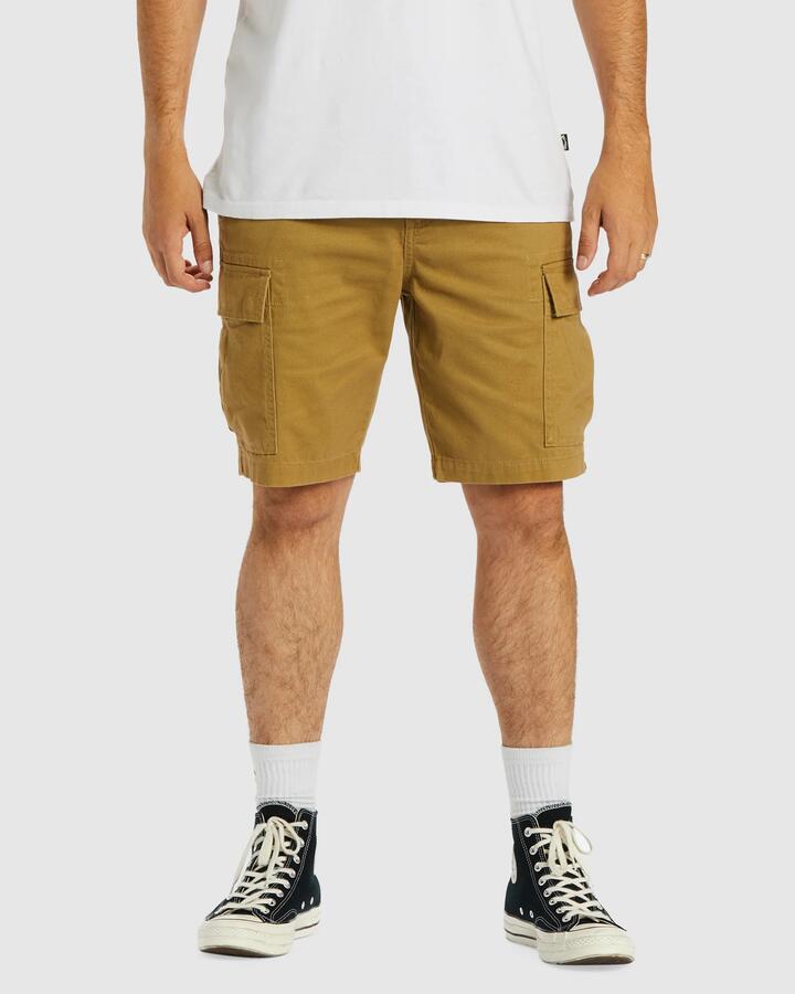 Image of Boots. Productname: Billabong Mens Combat Cargo Shorts Light Khaki - in Light Khaki colour by brand - Billabong