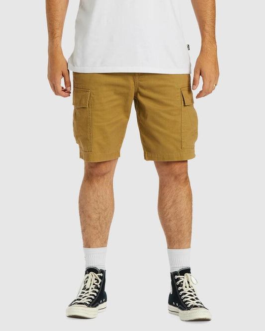 Image of Boots. Productname: Billabong Mens Combat Cargo Shorts Light Khaki - in Light Khaki colour by brand - Billabong
