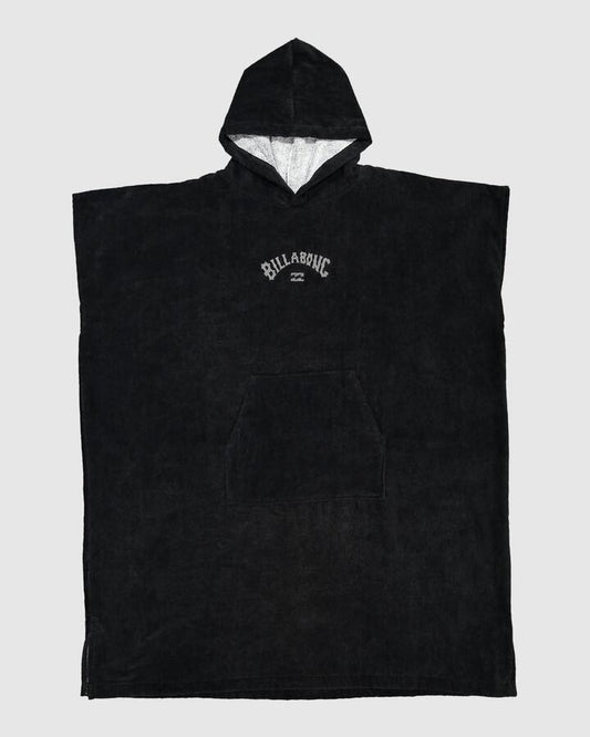 Image of Accessories. Productname: Billabong Boys 8-16 Hooded Towel Black - in Black colour by brand - Billabong