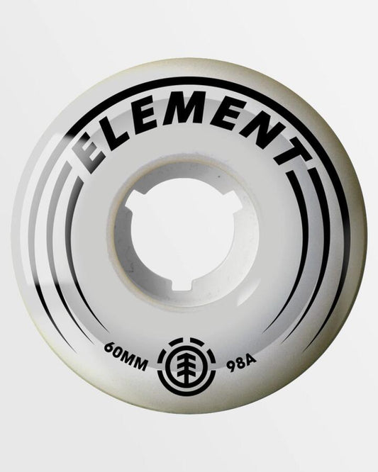 Image of Skateboarding. Product name - Element 60Mm Filmer Skateboard Wheels White in White colour by brand - Element