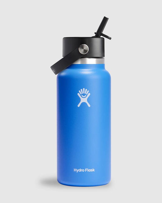 Image of Water Bottles. Productname: Hydroflask 32Oz Wide Flex Water Bottle Cascade - in Cascade colour by brand - Hydroflask