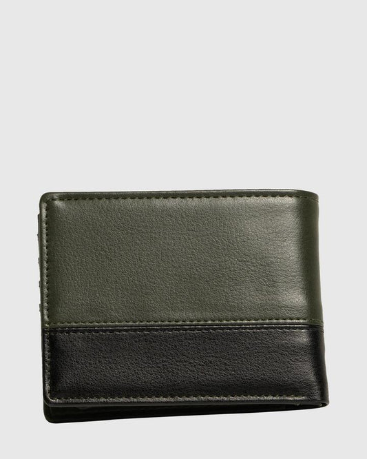 Image of Wallets & Money Clips. Productname: Billabong Mens Dimension Bi-Fold Wallet Military Black - in Military Black colour by brand - Billabong