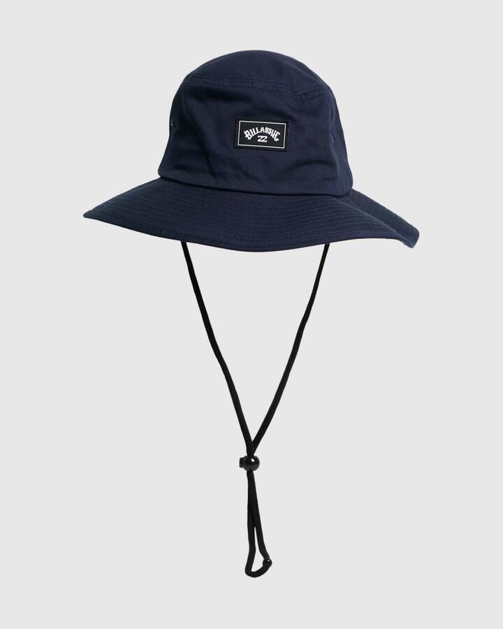 Image of Hats. Product name - Billabong Mens Big John Bucket Hat Navy in Navy colour by brand - Billabong