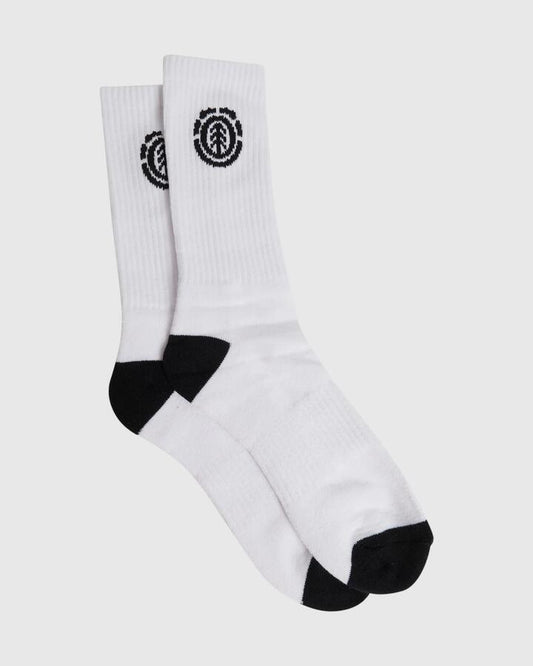 Image of Socks. Productname: Element - Mens Sport Crew Socks - White - in White colour by brand - Element