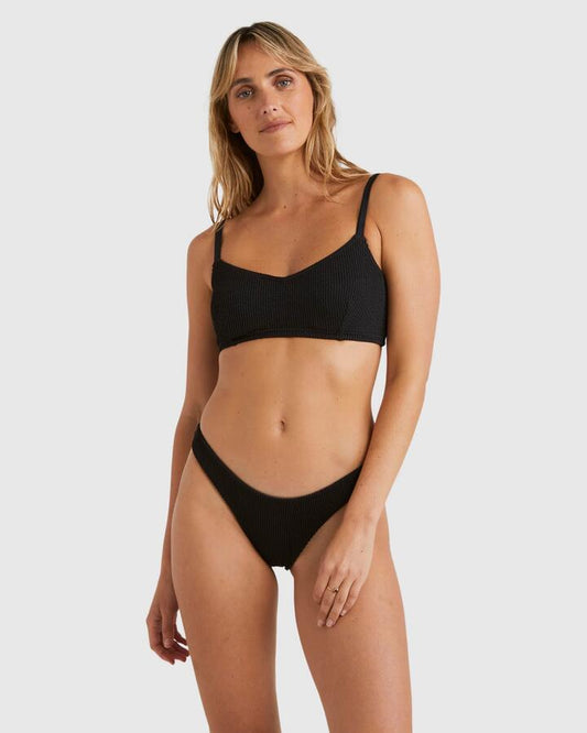 Image of a model wearing Tops. Productname: Billabong - Womens Summer High Lila D/Dd Bralette Bikini Top - Black Sands - in Black Sands colour by brand - Billabong