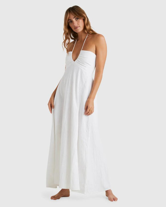 Image of Dresses. Productname: Billabong - Womens Sway Away Maxi Dress - Salt Crystal - in Salt Crystal colour by brand - Billabong