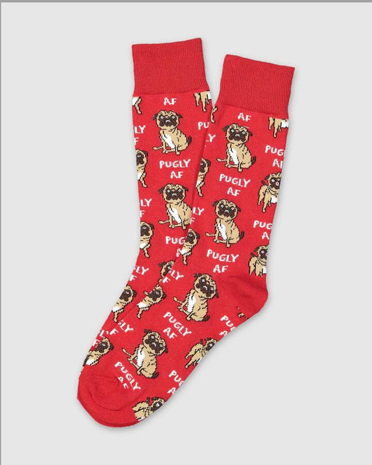 Image of Socks. Productname: Kustom - Mens Pulgy Af Crew Socks - Multi - in Multi colour by brand - Kustom