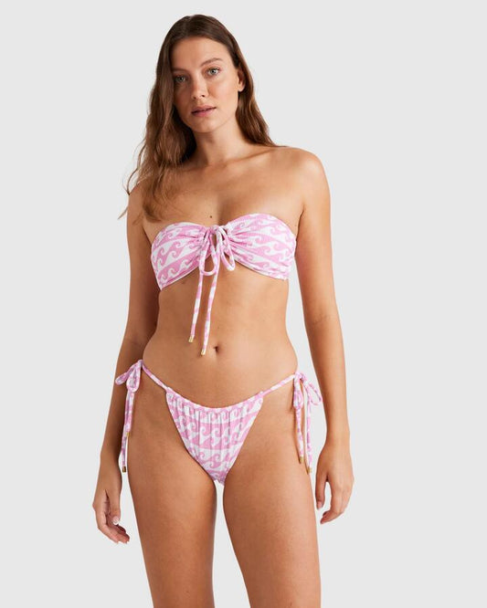 Image of Swimwear. Productname: Billabong Womens Party Wave Drew 2 Way Bikini Top Pink - in Pink colour by brand - Billabong