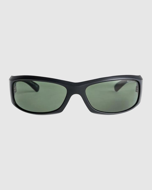 Image of Sunglasses. Productname: Quiksilver - Fishy Polarized Sunglasses - Black/Green Plz - in Black/Green Plz colour by brand - Quiksilver