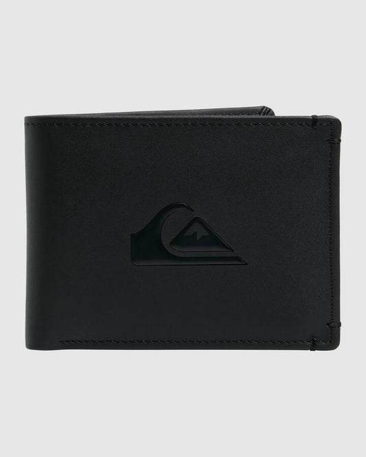 Image of Accessories. Productname: Quiksilver - Mens New Miss Dollar Ii Leather Walet - Black - in Black colour by brand - Quiksilver