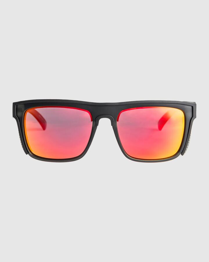 Image of Sunglasses. Productname: Quiksilver - Ferris+ Polarized Sunglasses - Smoke/Ml Q Red Polar - in Smoke/Ml Q Red Polar colour by brand - Quiksilver