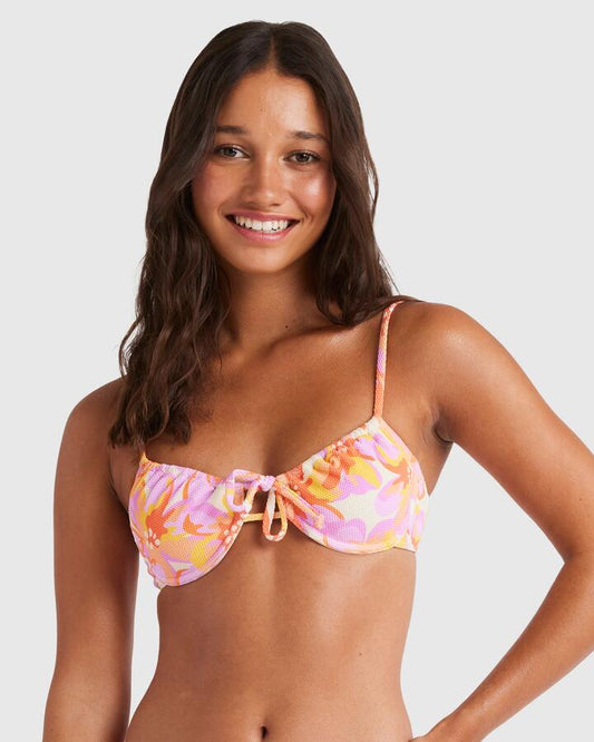 Image of Swimwear. Productname: Roxy Womens Oasis Underwire Bikini Top Cyclamen Oasis - in Cyclamen Oasis colour by brand - Roxy