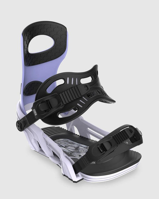 Image of Snowboards. Productname: Bent Metal - Womens Metta Snowboard Bindings - Purple - in Purple colour by brand - Bent Metal