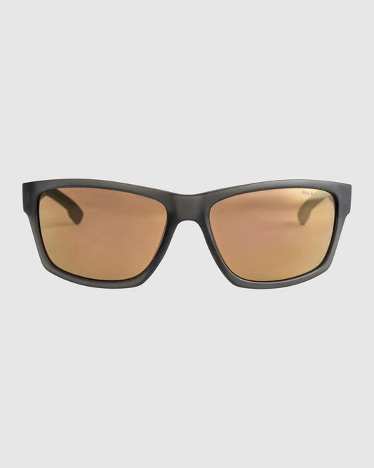 Image of Sunglasses. Productname: Quiksilver - Trailway Polarized Sunglasses - Smoke/Gold - in Smoke/Gold colour by brand - Quiksilver