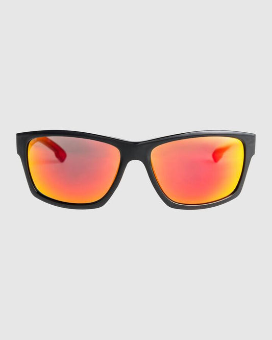 Image of Sunglasses. Productname: Quiksilver - Mens Trailway Sunglasses - Black/Ml Red - in Black/Ml Red colour by brand - Quiksilver