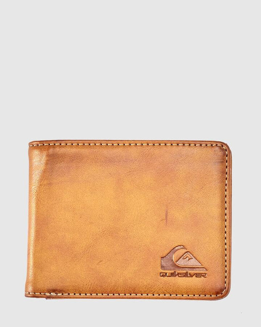 Image of Wallets & Money Clips. Product name - Quiksilver Mens Slim Rays Bi-Fold Wallet Chocolate Brown in Chocolate Brown colour by brand - Quiksilver