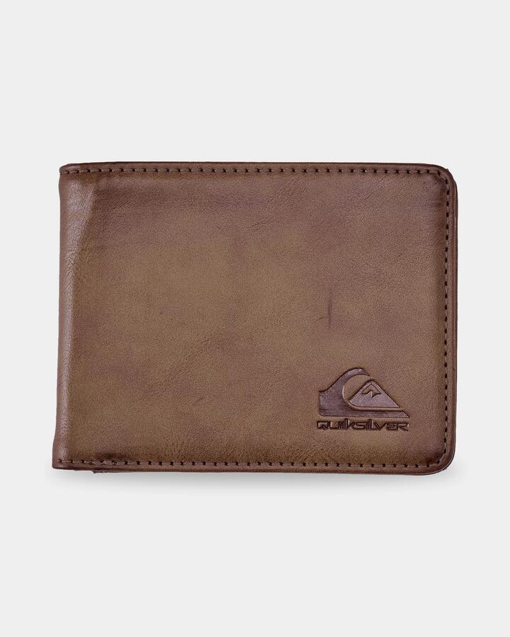 Image of Wallets & Money Clips. Product name - Quiksilver Mens Slim Rays Wallet Chocolate Brown in Chocolate Brown colour by brand - Quiksilver