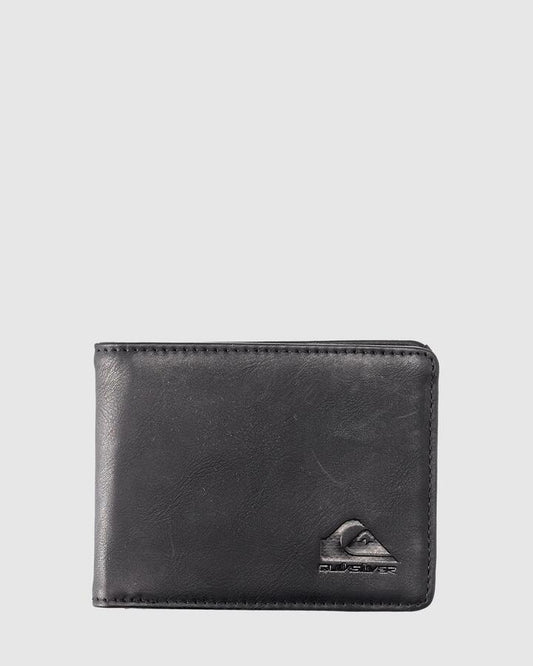 Image of Wallets & Money Clips. Product name - Quiksilver Mens Slim Rays Wallet Black in Black colour by brand - Quiksilver