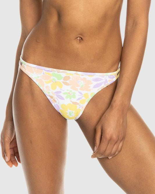 Image of Swimwear. Productname: Roxy - Womens Ephemere Cheeky Bikini Bottom - White Ephemere - in White Ephemere colour by brand - Roxy