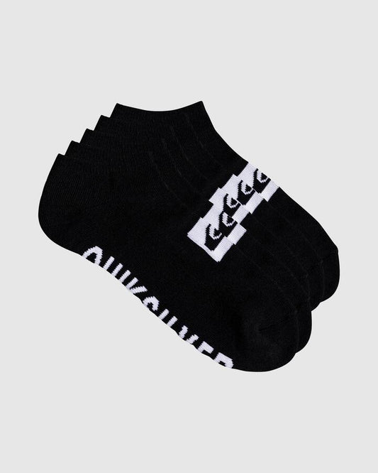 Image of Socks. Productname: Quiksilver - Mens 5 Pack Ankle Socks - Black - in Black colour by brand - Quiksilver