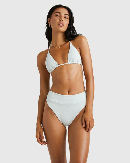 Image of Swimwear. Productname: RVCA - Womens Maisey Slide Tri Bikini Top - Sky High - in Sky High colour by brand - RVCA