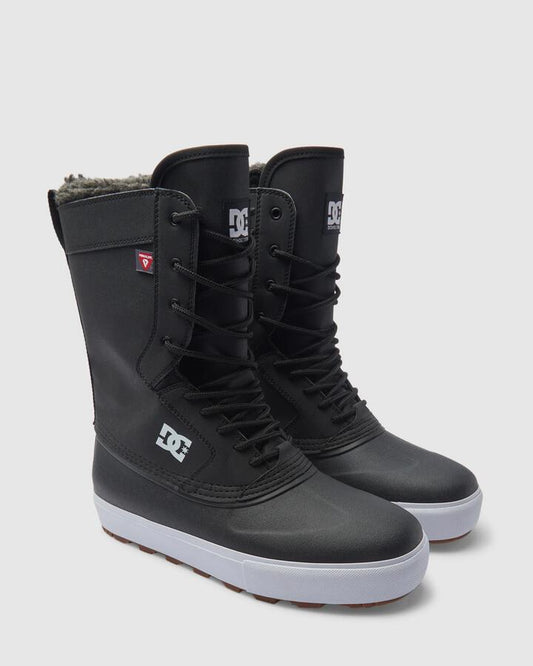Image of Boots. Product name - DC Shoes Mens Dc Reach Hi Boots Black/White in Black/White colour by brand - DC Shoes