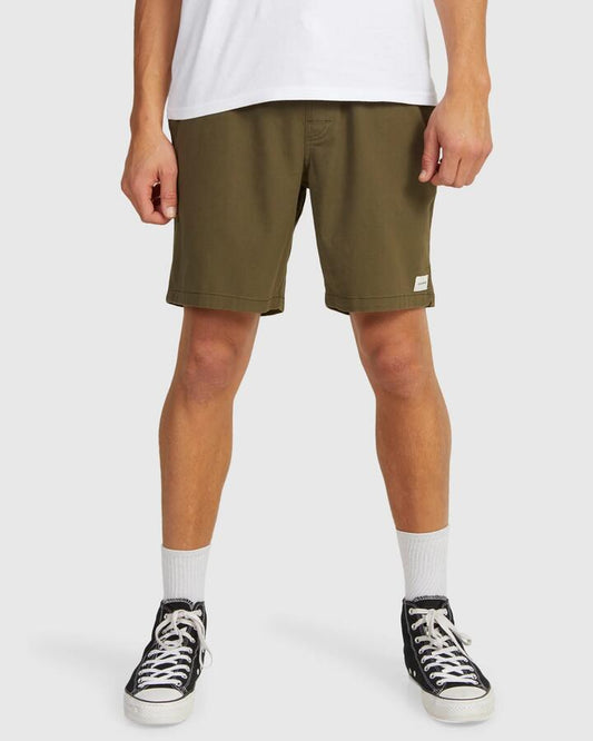 Image of Accessories. Productname: Von Zipper - Mens Twill Dogs Walkshorts - Olive - in Olive colour by brand - Von Zipper