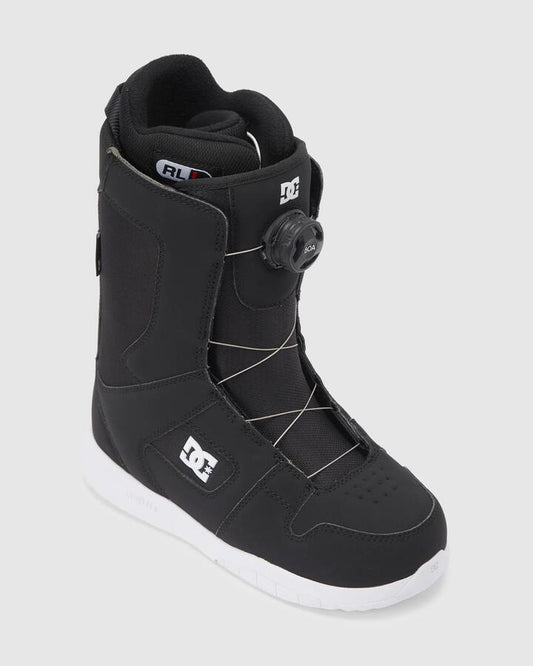 Image of Snowboards. Productname: DC Shoes Womens Phase Boa Snowboard Boots Black/White - in Black/White colour by brand - DC Shoes