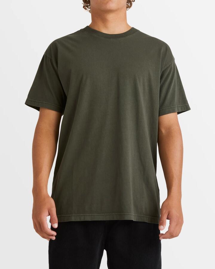 Image of T-Shirts. Product name - Billabong Mens Premium Wave Wash T-Shirt Seaweed in Seaweed colour by brand - Billabong