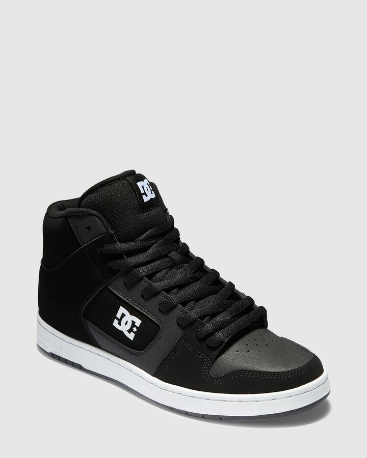 Image of Sneakers. Product name - DC Shoes Mens Manteca 4 Hi Sneakers Black/White in Black/White colour by brand - DC Shoes