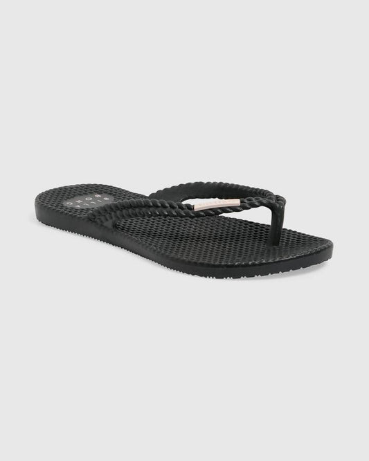 Image of Sandals. Product name - Billabong Girls 4-14 Kicks Thongs Black in Black colour by brand - Billabong