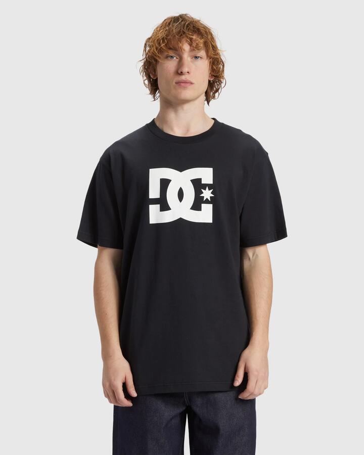 Image of T-Shirts. Product name - DC Shoes Mens Dc Star T-Shirt Black in Black colour by brand - DC Shoes