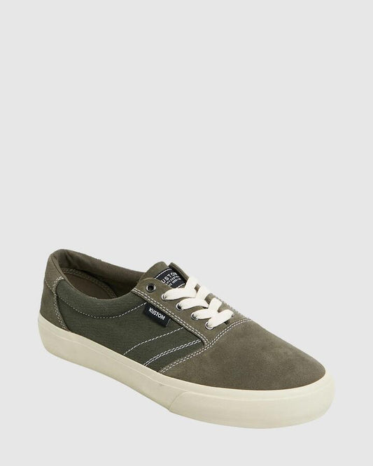 Image of Sneakers. Productname: Kustom - Mens Central Wide Sneakers - Military - in Military colour by brand - Kustom