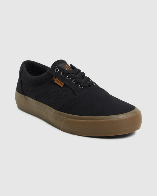 Image of Sneakers. Productname: Kustom - Mens Central Wide Sneakers - Black Gum - in Black Gum colour by brand - Kustom
