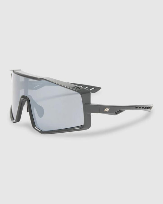 Image of Sunglasses. Productname: Le Specs - Vulture Oversized Sunglasses - Charcoal - in Charcoal colour by brand - Le Specs