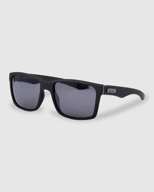 Image of Sunglasses. Productname: Liive - Moto Polarized Sunglasses - Matt Black - in Matt Black colour by brand - Liive