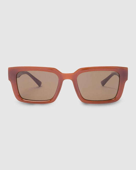 Image of Sunglasses. Productname: Liive Oney Square Sunglasses Maple - in Maple colour by brand - Liive
