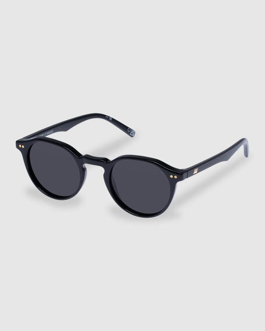 Image of Sunglasses. Productname: Le Specs Galavant Round Sunglasses Black - in Black colour by brand - Le Specs