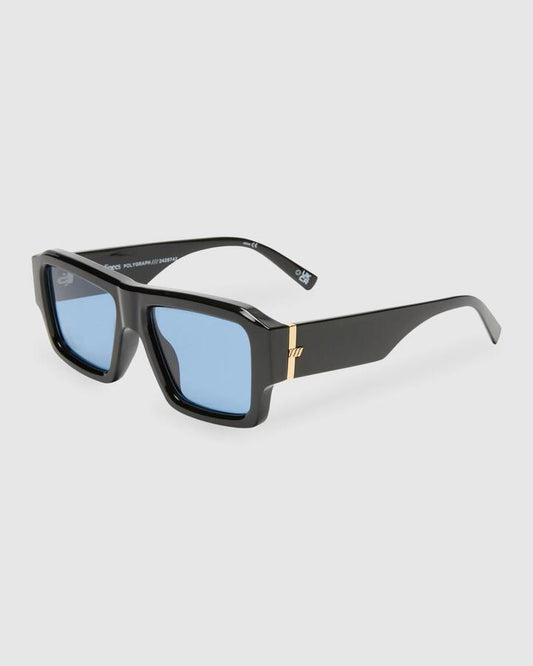 Image of Sunglasses. Productname: Le Specs - Polygraph Square Sunglasses - Black - in Black colour by brand - Le Specs