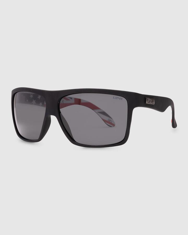 Image of Sunglasses. Product name - Liive Holy 4 Polarized Sunglasses Oz Matt Black in Oz Matt Black colour by brand - Liive