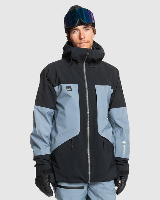 Image of Coats & Jackets. Productname: Quiksilver Mens Forever Stretch Gore-Tex Snow Jacket Flint Stone - in Flint Stone colour by brand - Quiksilver