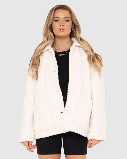 Image of Accessories. Productname: Rusty Womens Hazel Sherpa Snow - in Snow colour by brand - Rusty