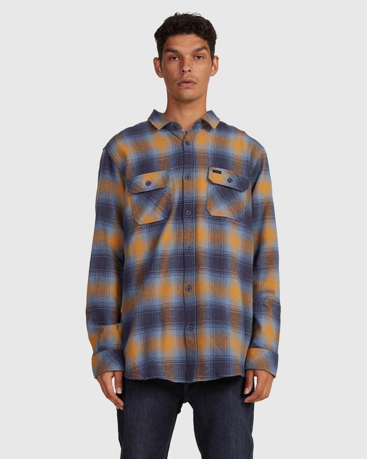 Image of Shirts. Productname: Rip Curl Mens Count Flannel Shirt Gold - in Gold colour by brand - Rip Curl