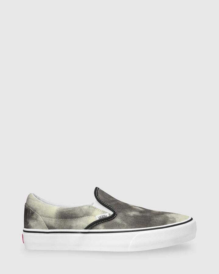 Image of Sneakers. Product name - Vans Slip-On Vr3 Sneakers Bleach Wash Black in Bleach Wash Black colour by brand - Vans