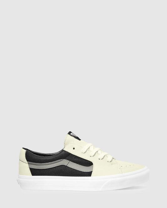 Image of Sneakers. Product name - Vans Sk8-Low Sneakers 2-Tone Wht/Blk in 2-Tone Wht/Blk colour by brand - Vans